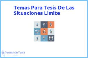 Tesis de Las Situaciones Limite: Ejemplos y temas TFG TFM