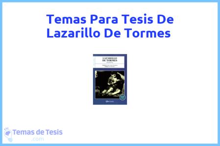 temas de tesis de Lazarillo De Tormes, ejemplos para tesis en Lazarillo De Tormes, ideas para tesis en Lazarillo De Tormes, modelos de trabajo final de grado TFG y trabajo final de master TFM para guiarse