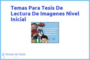 Tesis de Lectura De Imagenes Nivel Inicial: Ejemplos y temas TFG TFM