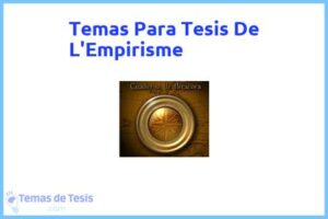 Tesis de L'Empirisme: Ejemplos y temas TFG TFM