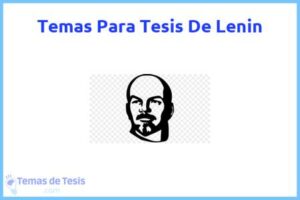 Tesis de Lenin: Ejemplos y temas TFG TFM