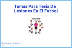 Tesis de Lesiones En El Futbol: Ejemplos y temas TFG TFM