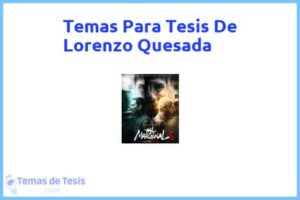 Tesis de Lorenzo Quesada: Ejemplos y temas TFG TFM