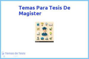 Tesis de Magister: Ejemplos y temas TFG TFM