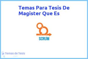 Tesis de Magister Que Es: Ejemplos y temas TFG TFM