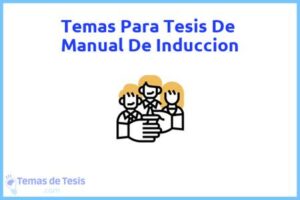 Tesis de Manual De Induccion: Ejemplos y temas TFG TFM