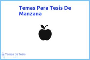 Tesis de Manzana: Ejemplos y temas TFG TFM