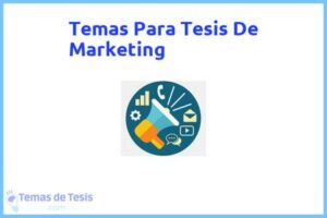 Tesis de Marketing: Ejemplos y temas TFG TFM