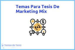 Tesis de Marketing Mix: Ejemplos y temas TFG TFM