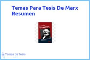 Tesis de Marx Resumen: Ejemplos y temas TFG TFM
