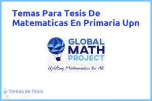 Tesis de Matematicas En Primaria Upn: Ejemplos y temas TFG TFM