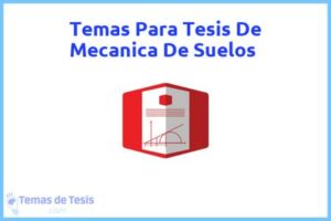 Tesis de Mecanica De Suelos: Ejemplos y temas TFG TFM
