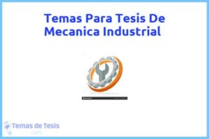 Tesis de Mecanica Industrial: Ejemplos y temas TFG TFM