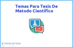Tesis de Metodo Cientifico: Ejemplos y temas TFG TFM