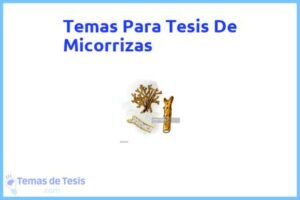 Tesis de Micorrizas: Ejemplos y temas TFG TFM
