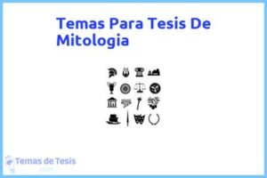 Tesis de Mitologia: Ejemplos y temas TFG TFM