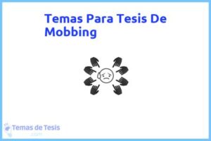 Tesis de Mobbing: Ejemplos y temas TFG TFM