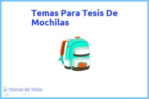 Tesis de Mochilas: Ejemplos y temas TFG TFM