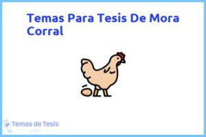 Tesis de Mora Corral: Ejemplos y temas TFG TFM