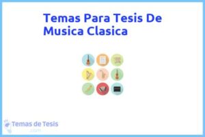 Tesis de Musica Clasica: Ejemplos y temas TFG TFM