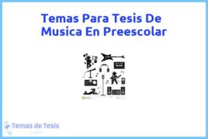 Tesis de Musica En Preescolar: Ejemplos y temas TFG TFM