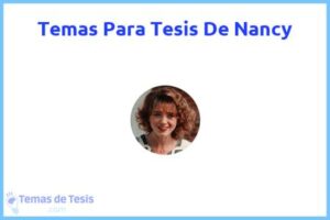 Tesis de Nancy: Ejemplos y temas TFG TFM