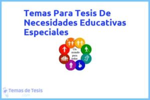 Tesis de Necesidades Educativas Especiales: Ejemplos y temas TFG TFM