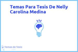 Tesis de Nelly Carolina Medina: Ejemplos y temas TFG TFM