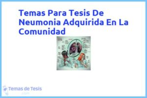 Tesis de Neumonia Adquirida En La Comunidad: Ejemplos y temas TFG TFM