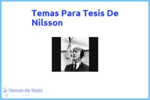 Tesis de Nilsson: Ejemplos y temas TFG TFM