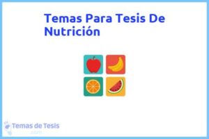 Tesis de Nutrición: Ejemplos y temas TFG TFM