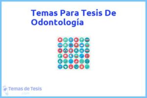 Tesis de Odontología: Ejemplos y temas TFG TFM