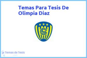 Tesis de Olimpia Diaz: Ejemplos y temas TFG TFM