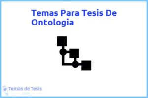 Tesis de Ontologia: Ejemplos y temas TFG TFM