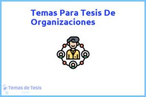 Tesis de Organizaciones: Ejemplos y temas TFG TFM