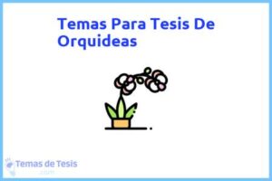 Tesis de Orquideas: Ejemplos y temas TFG TFM