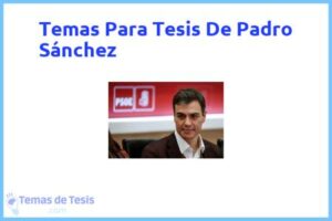 Tesis de Padro Sánchez: Ejemplos y temas TFG TFM