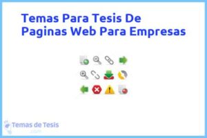 Tesis de Paginas Web Para Empresas: Ejemplos y temas TFG TFM