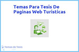 Tesis de Paginas Web Turisticas: Ejemplos y temas TFG TFM