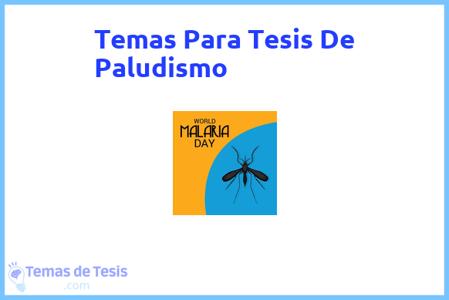 Tesis de Paludismo: Ejemplos y temas TFG TFM