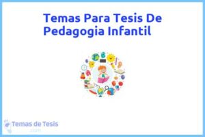 Tesis de Pedagogia Infantil: Ejemplos y temas TFG TFM