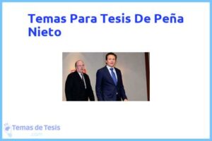 Tesis de Peña Nieto: Ejemplos y temas TFG TFM