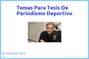 Tesis de Periodismo Deportivo: Ejemplos y temas TFG TFM