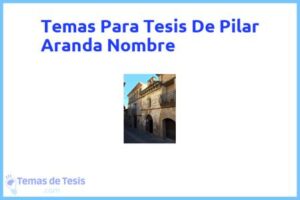 Tesis de Pilar Aranda Nombre: Ejemplos y temas TFG TFM