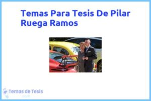 Tesis de Pilar Ruega Ramos: Ejemplos y temas TFG TFM