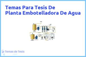 Tesis de Planta Embotelladora De Agua: Ejemplos y temas TFG TFM