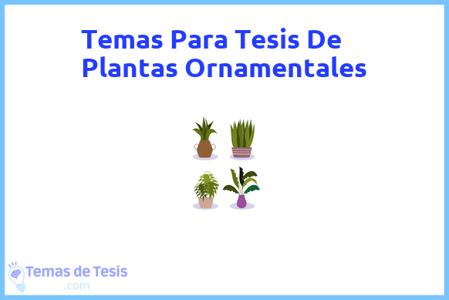 temas de tesis de Plantas Ornamentales, ejemplos para tesis en Plantas Ornamentales, ideas para tesis en Plantas Ornamentales, modelos de trabajo final de grado TFG y trabajo final de master TFM para guiarse