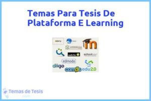 Tesis de Plataforma E Learning: Ejemplos y temas TFG TFM