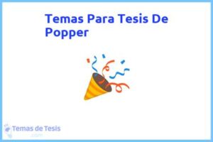 Tesis de Popper: Ejemplos y temas TFG TFM