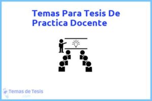 Tesis de Practica Docente: Ejemplos y temas TFG TFM
